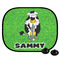 Cow Golfer Car Side Window Sun Shade (Personalized)