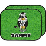 Cow Golfer Car Floor Mats (Back Seat) (Personalized)