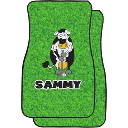 Cow Golfer Car Floor Mats (Personalized)