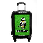 Cow Golfer Carry On Hard Shell Suitcase (Personalized)