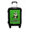 Cow Golfer Carry On Hard Shell Suitcase - Front