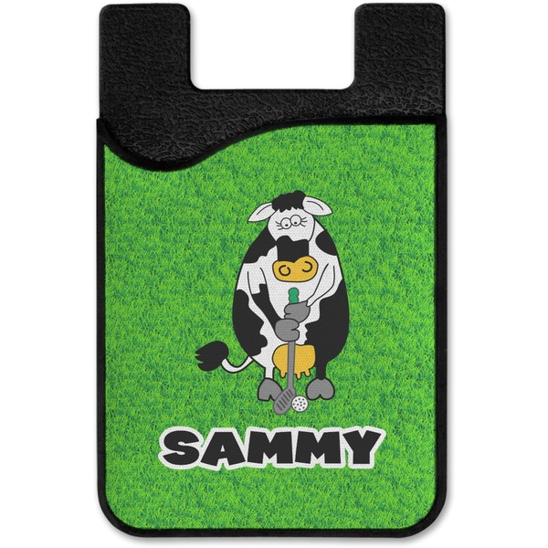 Cow Golfer Cell Phone Credit Card Holder
