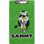 Cow Golfer Clipboard (Legal Size) (Personalized)