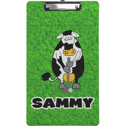 Cow Golfer Clipboard (Legal Size) (Personalized)