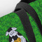 Cow Golfer Closeup of Tote w/Black Handles