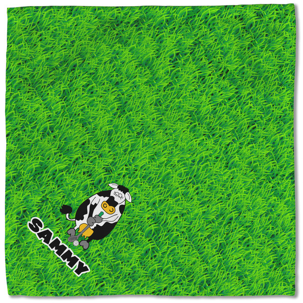 Cow Golfer Cloth Napkins - Personalized Lunch (Single Full Open)