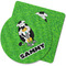 Cow Golfer Rubber Backed Coaster (Personalized)