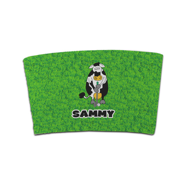 Custom Cow Golfer Coffee Cup Sleeve (Personalized)