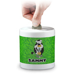Cow Golfer Coin Bank (Personalized)