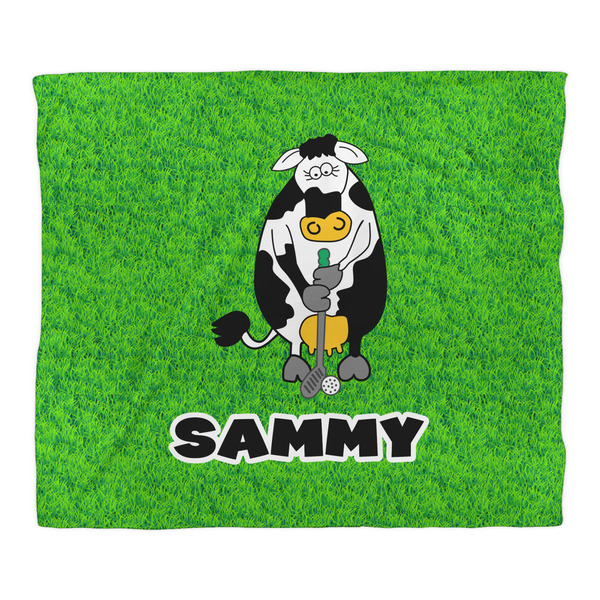 Cow Golfer Comforter - King - Front