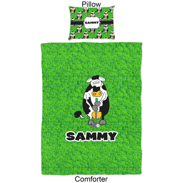 Cow Golfer Comforter Set - Twin - Approval