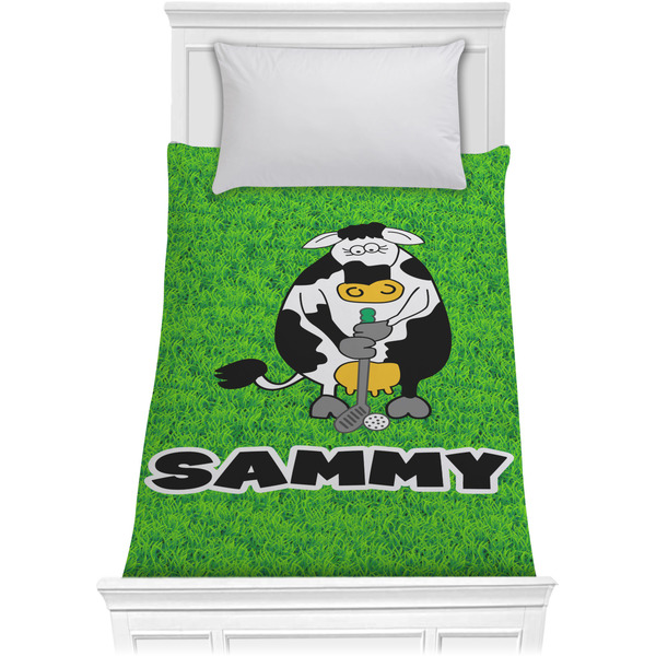 Cow Golfer Comforter (Twin)