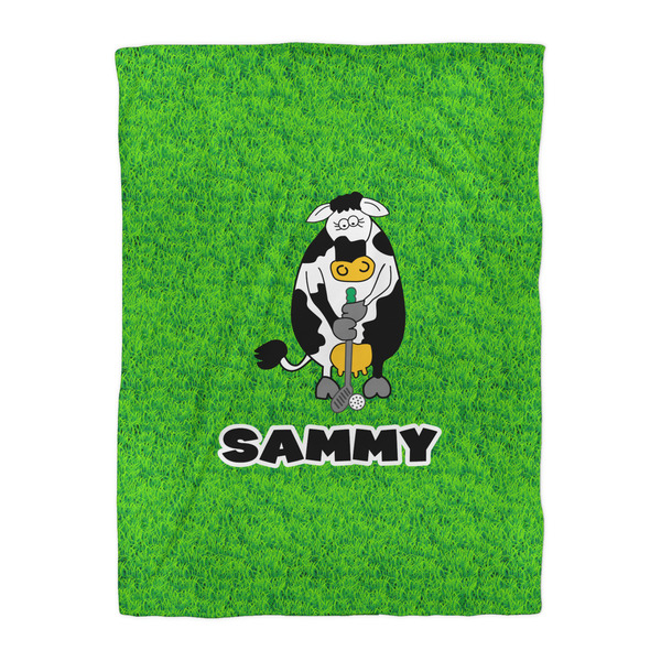 Cow Golfer Comforter - Twin XL - Front