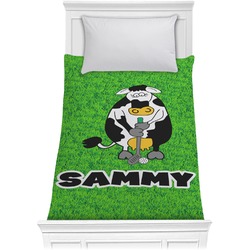 Cow Golfer Comforter - Twin XL (Personalized)