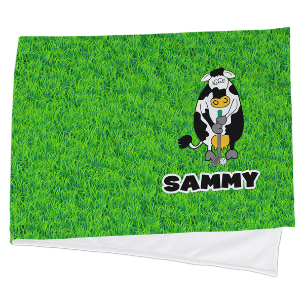 Custom Cow Golfer Cooling Towel (Personalized)