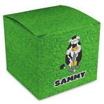 Cow Golfer Cube Favor Gift Boxes (Personalized)