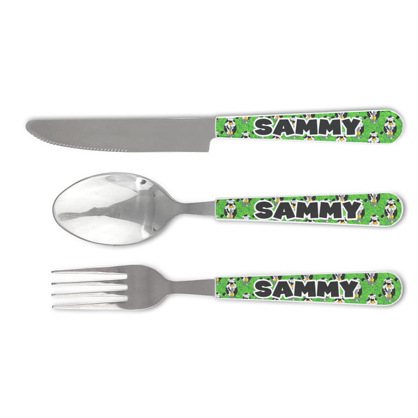 Custom Cow Golfer Cutlery Set (Personalized)