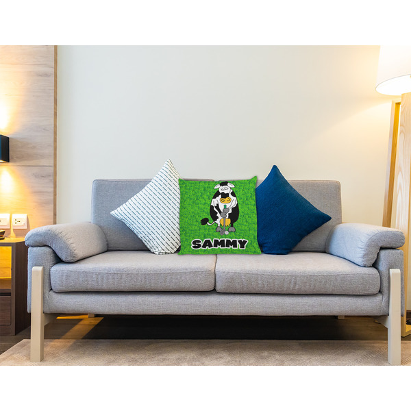 Cow Golfer Decorative Pillow Case - LIFESTYLE