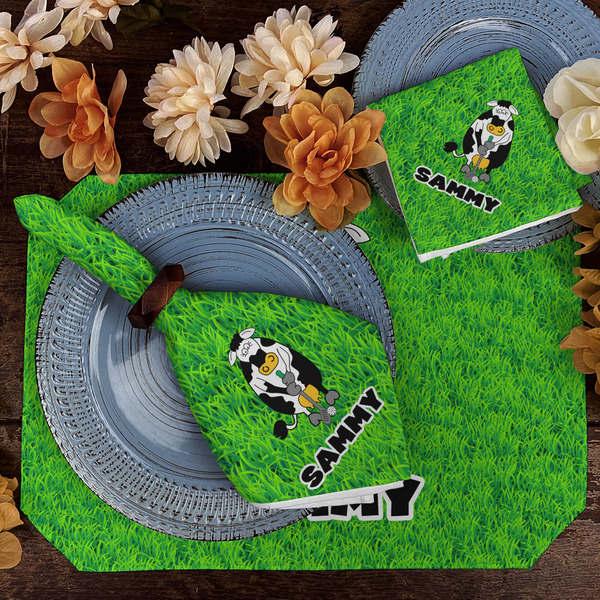 Cow Golfer Dining Set