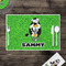 Cow Golfer Disposable Paper Placemat - In Context