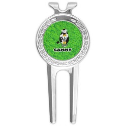 Cow Golfer Golf Divot Tool & Ball Marker (Personalized)