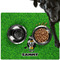 Cow Golfer Dog Food Mat - Large LIFESTYLE