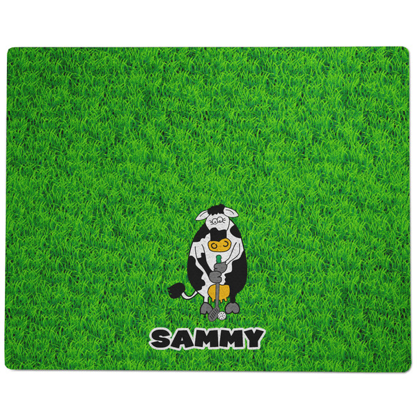 Cow Golfer Dog Food Mat - Large without Bowls