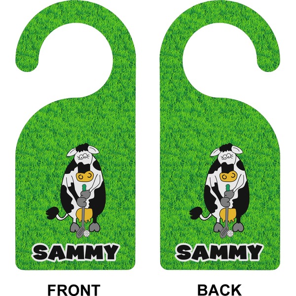 Cow Golfer Door Hanger (Approval)