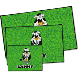Cow Golfer Door Mat (Personalized)