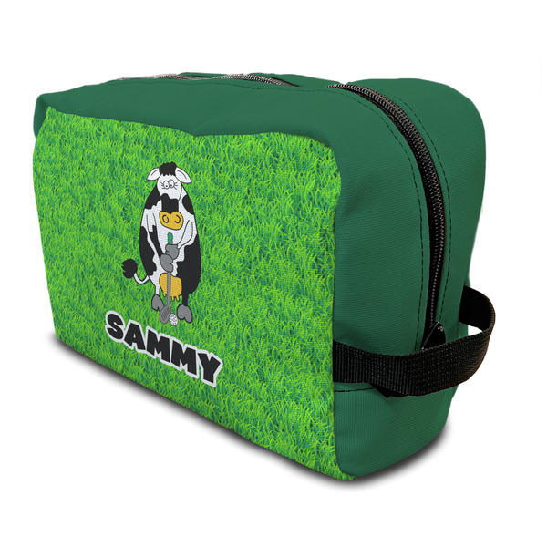 Custom Cow Golfer Toiletry Bag / Dopp Kit (Personalized)