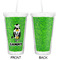 Cow Golfer Double Wall Tumbler with Straw - Approval
