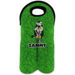 Cow Golfer Wine Tote Bag (2 Bottles) (Personalized)