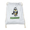 Cow Golfer Drawstring Backpack - Sweatshirt Fleece - Double Sided (Personalized)