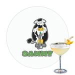 Cow Golfer Printed Drink Topper (Personalized)
