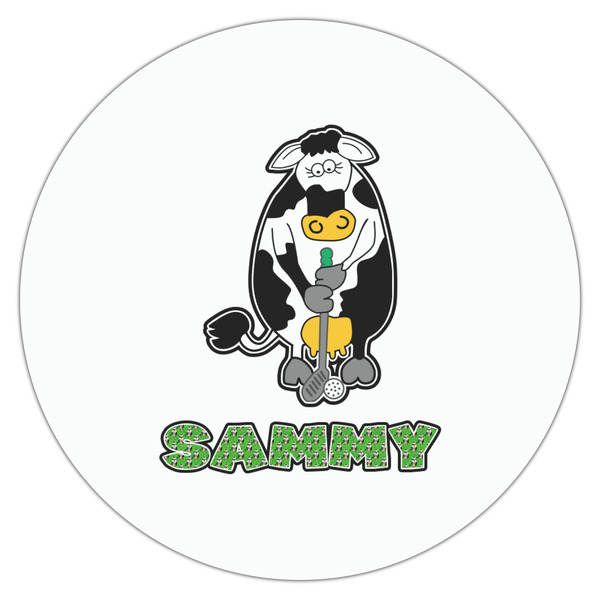 Cow Golfer Drink Topper - Large - Single