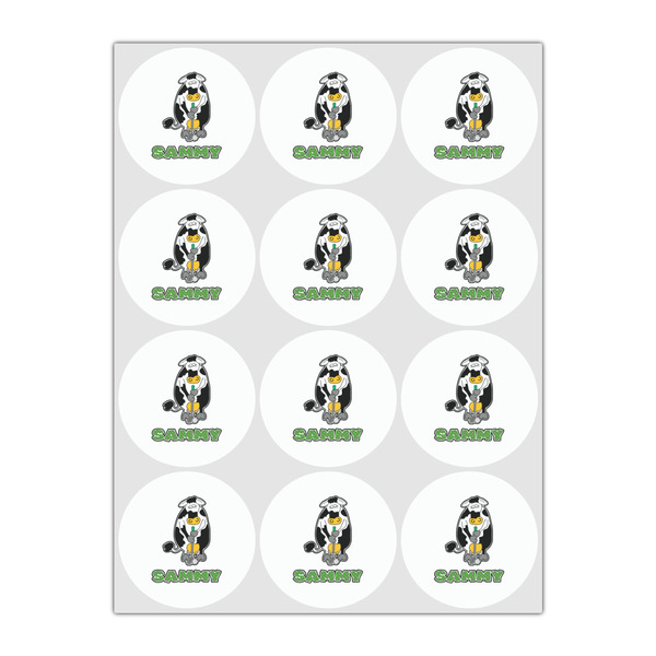 Cow Golfer Drink Topper - Small - Set of 12