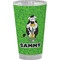 Cow Golfer Pint Glass - Full Color - Front View