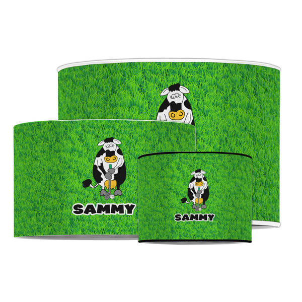 Cow Golfer Drum Lampshades - MAIN