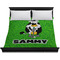 Cow Golfer Duvet Cover - King - On Bed - No Prop
