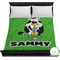 Cow Golfer Duvet Cover - Full / Queen (Personalized)