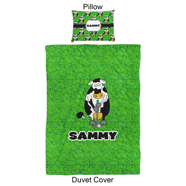 Cow Golfer Duvet Cover Set - Twin XL - Approval