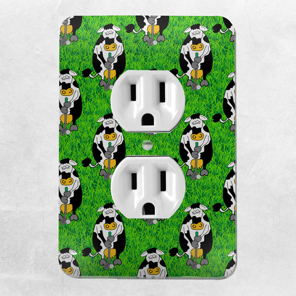 Cow Golfer Electric Outlet Plate - LIFESTYLE