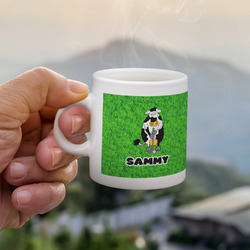 Cow Golfer Single Shot Espresso Cup - Single (Personalized)