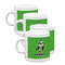 Cow Golfer Espresso Cup Group of Four Front