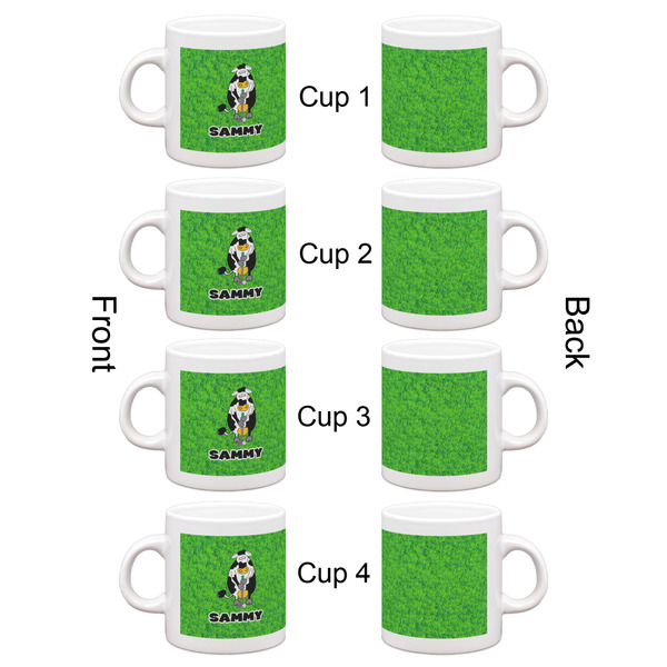 Cow Golfer Espresso Cup Set of 4 - Apvl