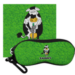Cow Golfer Eyeglass Case & Cloth (Personalized)