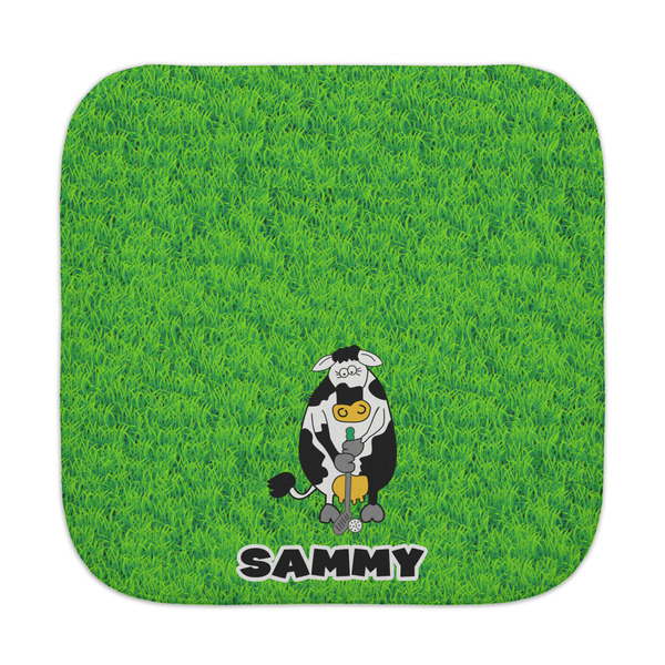 Custom Cow Golfer Face Towel (Personalized)