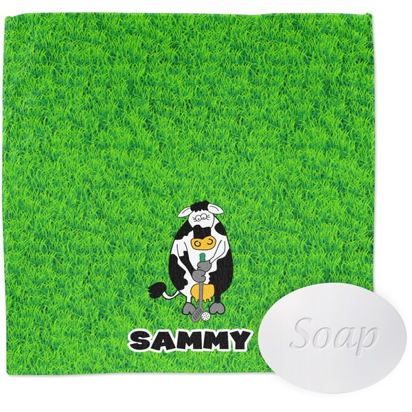 Custom Cow Golfer Washcloth (Personalized)
