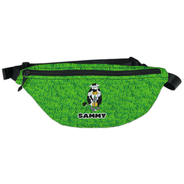 Custom Cow Golfer Fanny Pack - Classic Style (Personalized)