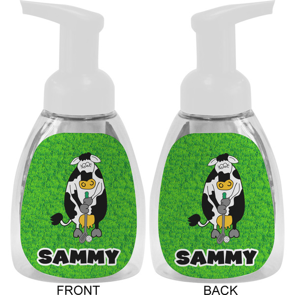 Cow Golfer Foam Soap Bottle Approval - White
